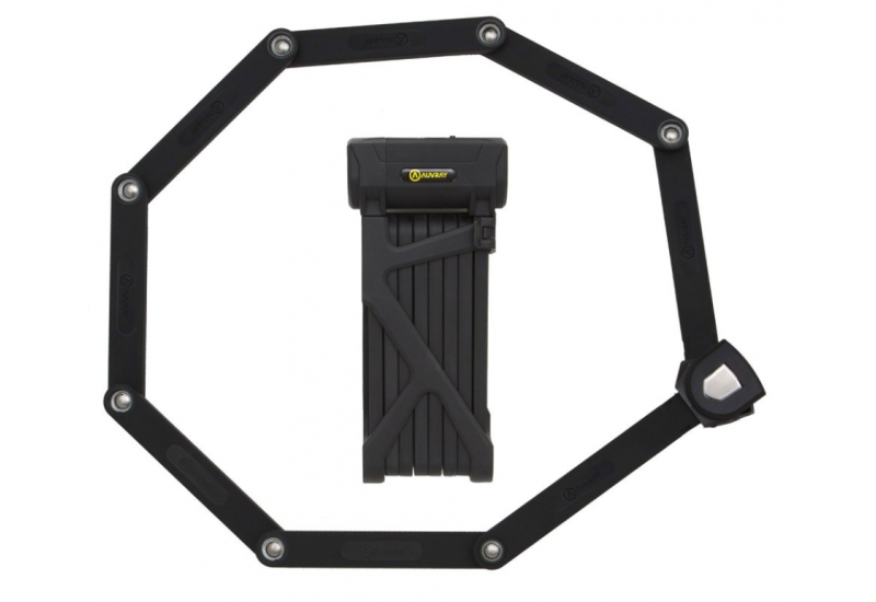 ANTIVOL AUVRAY ARTICULE PLIANT  FOLDING LOCK BLACK 110 CM