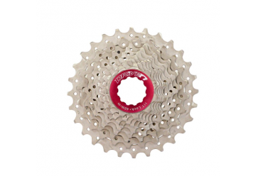 CASSETTE SUNRACE ALUMINIUM MÉTAL ROUGE 10V.(11-28)