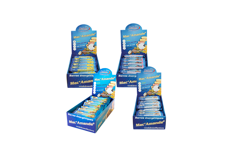 FENIOUX BARRES ENERGETIQUES MAC AMANDE BOITE DE 32 BARRES