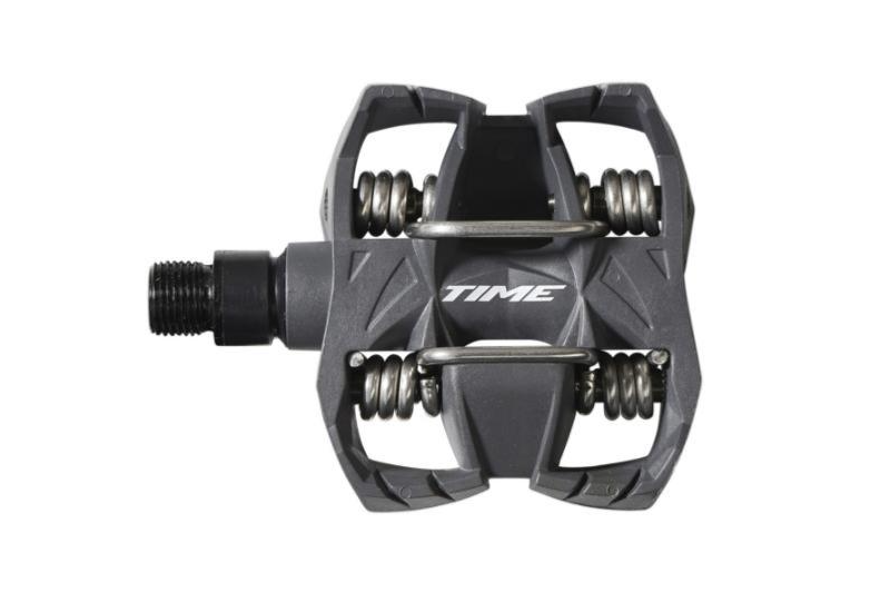 PEDALES VTT TIME ATAC MX 2 GRIS AVEC CALES ATAC EASY 10°